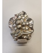 VINTAGE Hinged Pewter Ice Cream Chocolate Mold GRAPE BUNCH on Leaf # 580 - £151.36 GBP