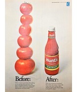 HUNT&#39;S TOMATO CATSUP - Rich Tomatoes 1968 Vintage Print Ad - $9.09