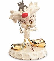 Lenox Tweety Bird Masquerade Figurine with Sylvester Mask 842679 Loony Tunes New - £52.19 GBP