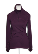 Lululemon Women&#39;s 1/4 Zip Pullover Mockneck Top Shirt Maroon Size Small S 4/6 - £28.32 GBP