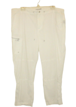 Ralph Lauren L-RL Active White Cargo Capris Pants Drawstring Sz 16 - £18.86 GBP