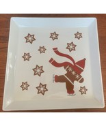 Crate &amp; Barrel~SKATING GINGERBREAD MAN 12” SERVING  PLATTER - $14.00