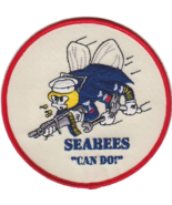 4.5&quot; SEABEES CAN DO NAVY NAVAL CONSTRUCTION BATTALION LOGO EMBROIDERED P... - £23.59 GBP