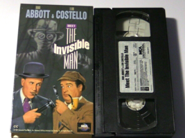 Abbott and Costello Meet the Invisible Man (VHS, 1992) Bud Abbott, Lou C... - $4.94