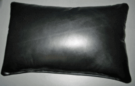 Pillow Leather Cover Cushion Cowhide Patchwork U Decor Accent Hair Couch Grain 3 - £27.57 GBP+