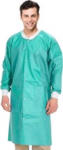 Disposable Lab Coat, XX-Large, Pack of 50, Teal Blue SMS Coat - £117.23 GBP
