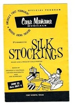 Silk Stockings Program Casa Manana Musicals Fort Worth Texas 1959 - £14.06 GBP