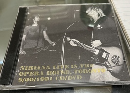 Nirvana Live in The Opera House in Toronto on 9/20/91 CD/DVD Rare Recording  - £19.66 GBP