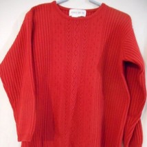 Jones Wear Red Lambswool blend sweater Size M - $520.61 MXN