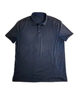 Lululemon Polo Shirt Athletic Performance Navy Blue Size XL - £30.52 GBP