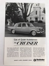 Studebaker The Cruiser Vtg 1963 Print Ad Family Outside Church - £7.75 GBP