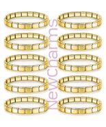 Ten (10) of Italy Brand Gold Starter Bracelets - Special Italian Charm J... - $9.88