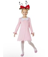 Cindy Lou Who Halloween Costume Girls 2T Pink Dress Headband Dr Seuss NEW - $510.00 MXN
