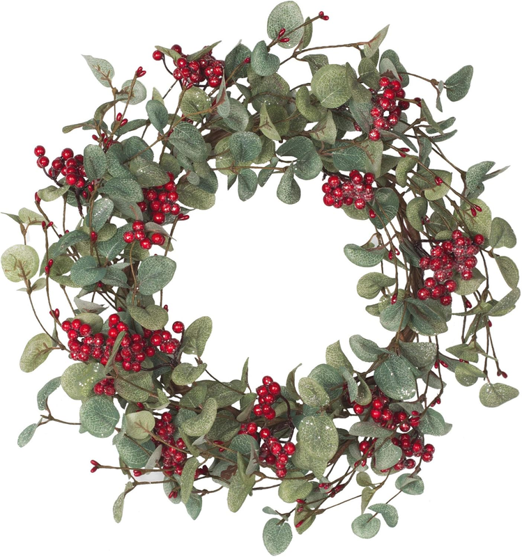 18 Inch Christmas Wreath Christmas Decorations with Berries Winter Wreath Item image 9