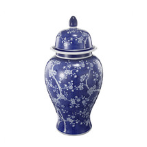 A&amp;B Home 18&quot; Cherry Blossoms Ginger Jar In Blue And White - £71.22 GBP