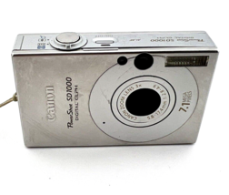 Canon PowerShot ELPH SD1000 Digital Camera 7.1MP Bundle TESTED - $173.60
