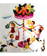 1947 Life Savers Candy Advertisement Fruit Carousel Merry Go Round Vinta... - $727.72 MXN