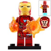 Iron Man Mk 50 Marvel Superhero Custom Printed Lego Compatible Minifigure Bricks - £2.39 GBP