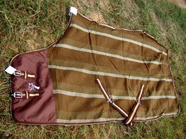 Horse Cotton Sheet Blanket Rug Summer Spring Brown 5305 - $736.43 MXN