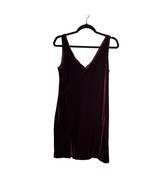 LAUNDRY BY SHELLI SEGAL Size Medium Crushed Velvet Purple Wine Dress Sid... - £20.53 GBP