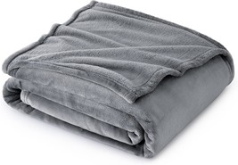 Bedsure Fleece Blanket Twin Size Grey - 300Gsm Lightweight Plush, 60X80 ... - $32.94