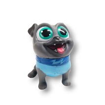 Puppy Dog Pals Rolly 1.5” PVC Figure Toy Disney Junior Gray Dog Blue Shirt - £7.00 GBP