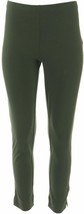 Women with Control  Slim Leg Ankle Pants with Faux Pockets Olive Petite XXS - £7.49 GBP