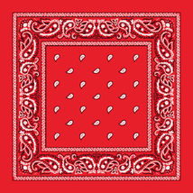 Red - ScarfPaisley Print Bandana Head Wrap 100% Cotton Headband - £11.98 GBP