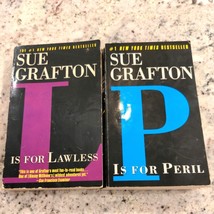 2 Book Lot-Sue Grafton-Alphabet Series-L Is for Lawless, P is for Peril - £3.15 GBP