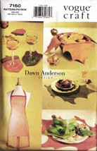 Vintage 1999 Vogue Craft Pattern 7160 - AUTUMN TABLE LINENS - $12.00