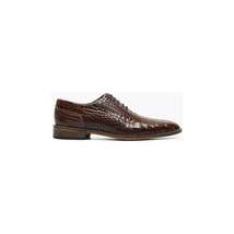 Stacy Adams Riccardi Plain Toe Oxford Shoes Animal Print Cognac 25575-221 image 8