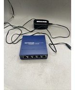 Netgear FS 105 ProSafe Fast Ethernet Switch  5 Port Gigabit Switch POWER... - $14.84