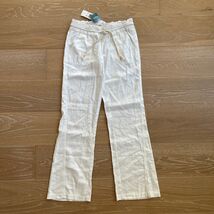 ROXY Oceanside Linen Blend White Pants XS - $29.99