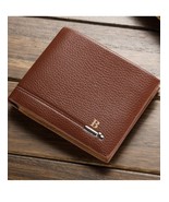 Unomatch Men Cross Section Mock Leather Wallet Brown - £20.22 GBP