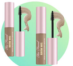 2 pk TOO FACED ( One Taupe , one Dark) Brown Wig Brush On Hair  Brow Gel... - $29.11 CAD