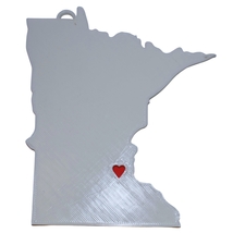 Minnesota State St Paul Heart Ornament Christmas Decor USA PR244-MN - $4.99