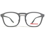 Prada Eyeglasses Frames VPS06H VHD-1O1 Matte Gray Rubberized Round 52-20... - $93.29