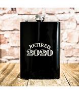 8oz BLACK Retired with Year Flask - £16.90 GBP