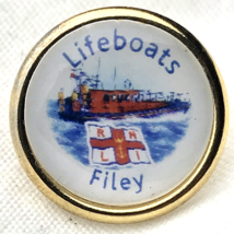 Lifeboats Filey Vintage Pin - $12.95