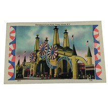 Main Entrance to Luna Park, Coney Island, Brooklyn, New York postcard Post 1945 - £5.61 GBP