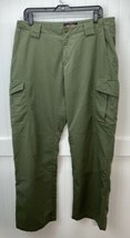 TRU SPEC Tactical Pants Sz 14 Womens Green Uniform Cargo Utility Ripstop *Spot - £17.65 GBP