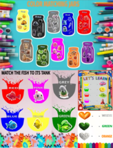 Color Sorting Matching Activity for Toddler Downloadable Home school Pre... - $1.99