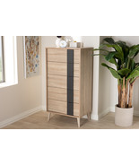 Palmira Light Oak and Gray 5-Drawer Chest - $4,473.03 MXN