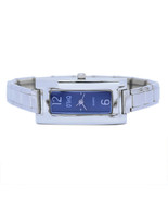 Blue Rectangle Italian Charm Watch - Trendy &#39;90s Jewelry Bracelet WW111blue - $21.48 CAD