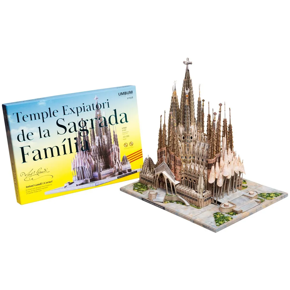Sagrada Familia 3D DIY Cardboard Puzzle Model Kit – Gaudi Cathedral - $1,658.38 MXN