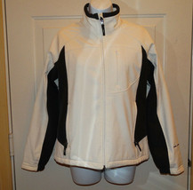 Free Country Off White &amp; Black Jacket Size Small Fleece Lined  - £6.38 GBP