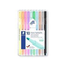 STAEDTLER 362 CSB10 Triplus Textsurfer Highlighter, 1-4mm Line Width - Assorted  - $24.99