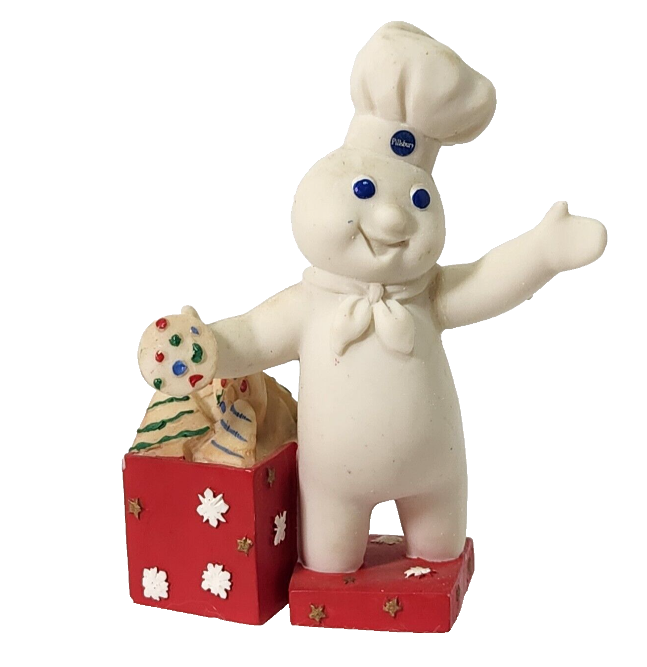 Vintage Danbury Mint Pillsbury Doughboy DECEMBER Monthly Calendar Figurine 1997 - $12.19