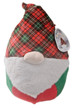 Squishmallow Guri Gnome Christmas Checkered Plaid Aldi 2021 Large Plush Toy NWT - £30.92 GBP