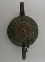 Tibetan Buddhist Brass Decorative Kettle 4&quot; - Nepal - £62.68 GBP